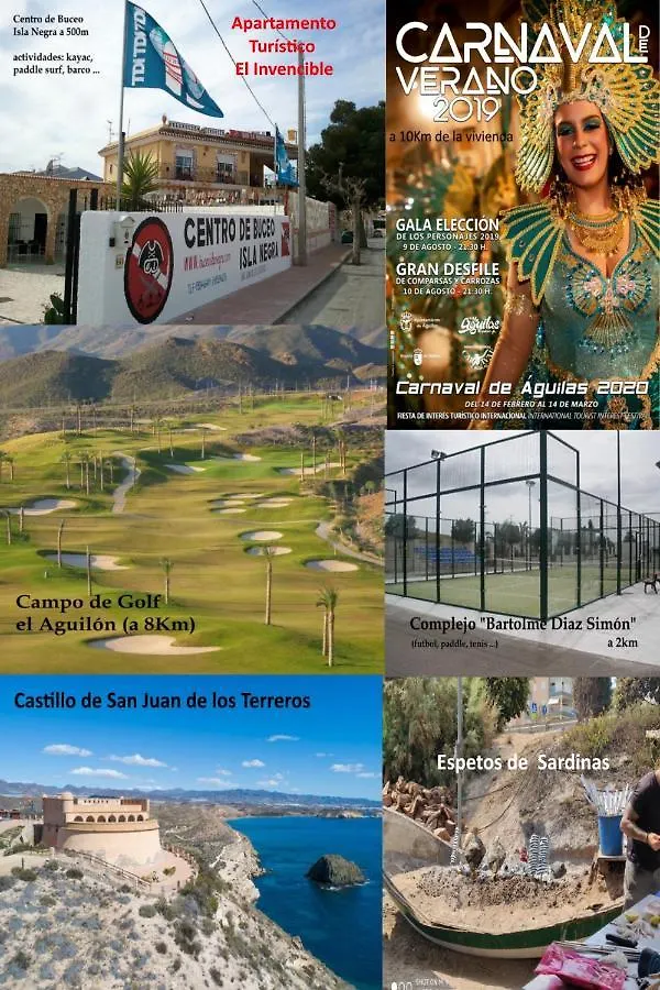 Apartamento La Invencible Terreros en 1ª Línea de Playa San Juan de los Terreros 0*,  España